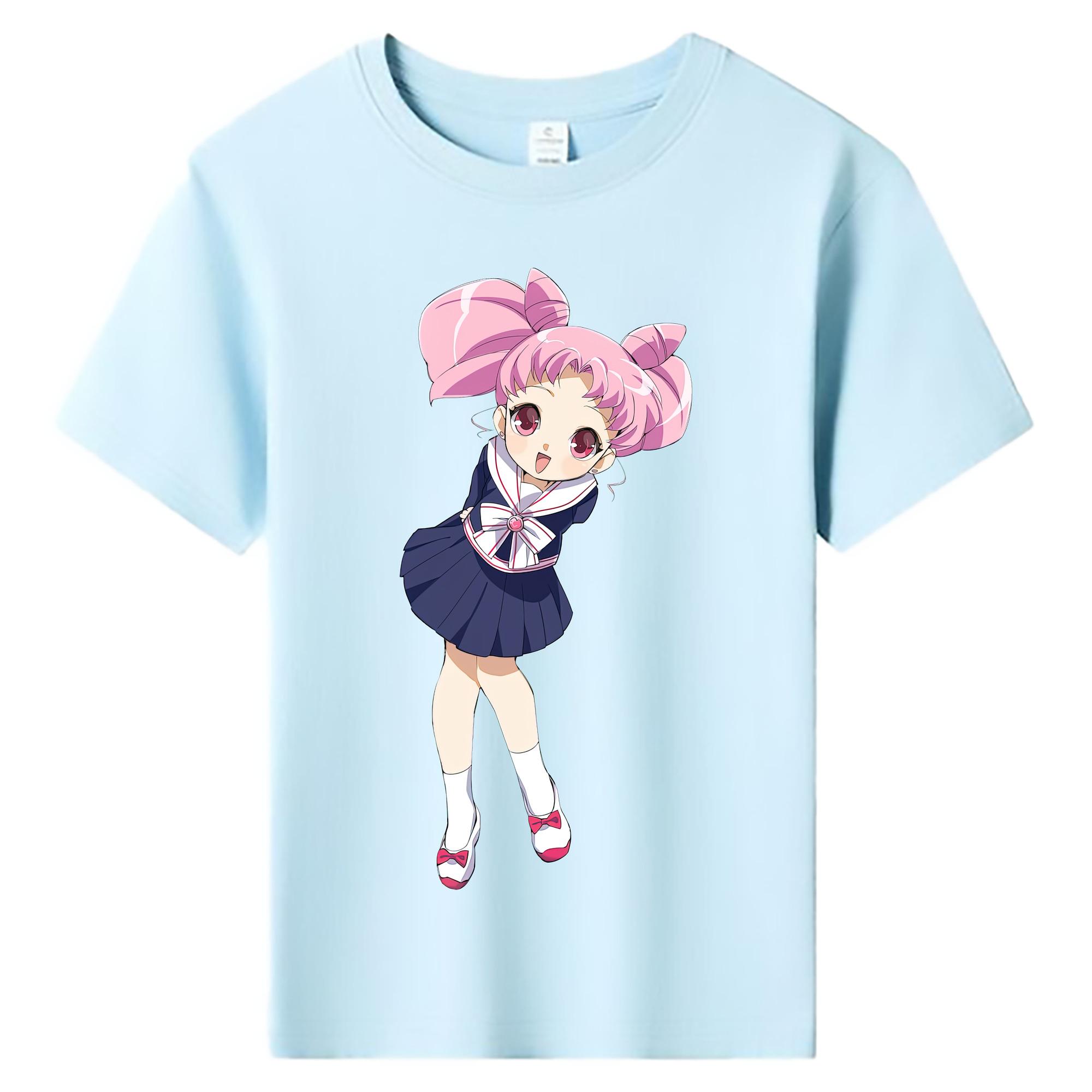 （画像用） 美少女戦士セーラームーン ちびうさ Sailor Moon Chibiusa Tsukino Usagi Small Lady Serenity 綿100％キッズTシャツ（フロントプリント）